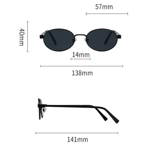 willochra Retro Oval Sunglasses for Women Men 90s Trendy Sun Glasses Classic brown tinted Shades UV400 Protection4