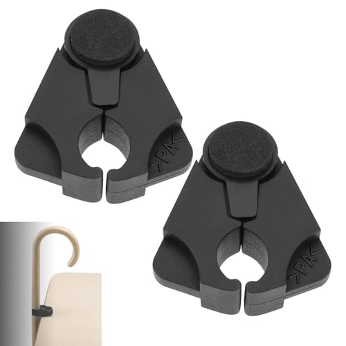 Srvauyea 2 Pcs Crutch Stands Walking Stick Clamp Holder Table Clamping Devices for Poles Attaching to Desks Tables and Counters.