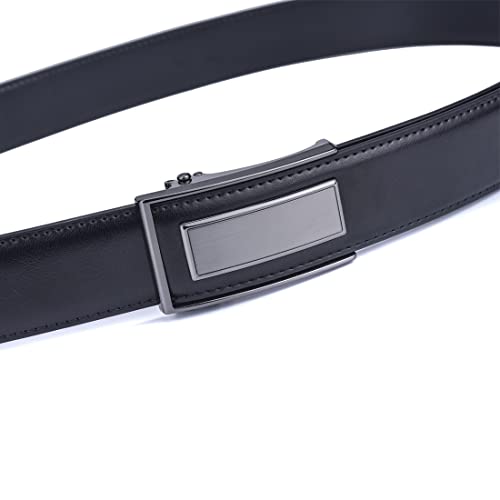 Men’s Belt Beltox Ratchet Dress Leather Buckle Belt Black Brown Blue 1 3/8” Gift Box4