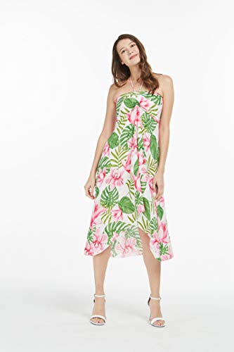 Image of Women's Hawaiian Luau Halter Dress in Signature Prints