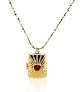 Amazon.com: AditiGarden 18K Gold Angel Number Heart Charm Necklace