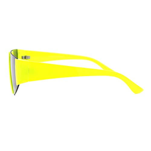 80's Fashion Sunglasses Flat Top Open Frame Funky Geometric Shades UV 4004