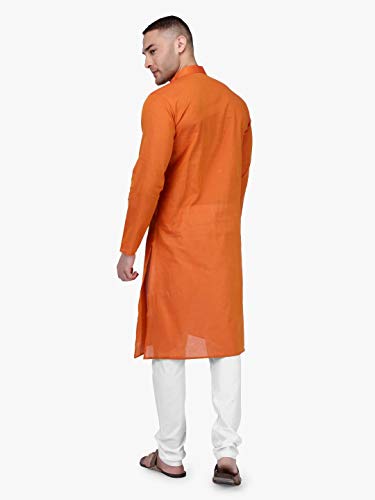 Image of Rajubhai Hargovindas Men Pure Cotton Solid Long Kurta