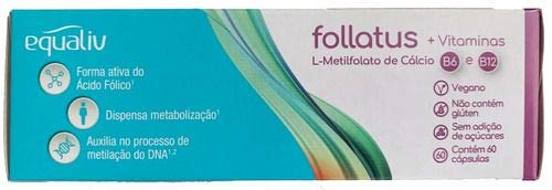 Kit 3 Follatus L- Metilfolato Equaliv 60 cápsulas
