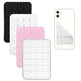 OIXEYA 4 Stück Silikon Handy Saugnapf Halterung Doppelseitig, Freihändig Sticky Silikon Saugnapf Handyhülle für Selfies & Tiktok-Videos, Saugnäpfe Handyhalter für Alle Handy Modelle