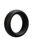 Doc Johnson OptiMALE - Tapered C-Ring - Stretchy Silicone - 40mm Unstretched Inner Diameter - Rounded Edges - Won't Dig Into Skin - Black