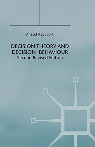 Decision Theory and Decision Behaviour view 2