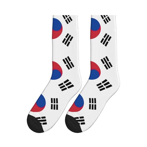 Flag Of Republic Of Korea Women Men Mid Tube Crew Socks Athletic Running Socks Sport Wicking Suitable Gym Hiking4