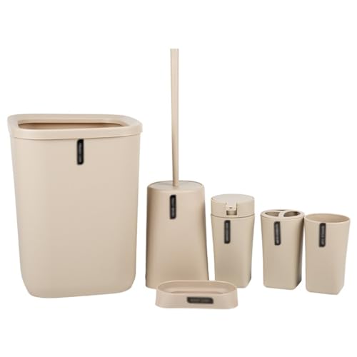 Bathroom Supplies Six-piece Mouthwash and Teeth Holder Soap Box Toilet Set