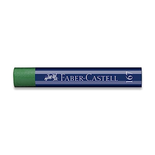 Faber-Castell Creative Studio Oil Coloured Pastel Crayon Stick Permanent Green Olive, Ideal for Artists, Student, or Any Starter Working with Oils, Pack of 6