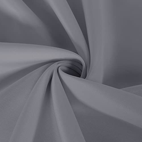 Image of sancua 2 Pack Light Grey Tablecloth 60 x 84 Inch, Rectangle 4 Feet Table Cloth - Stain and Wrinkle Resistant Washable Polyester Table Cover for Dining Tables, Buffet Parties and Camping