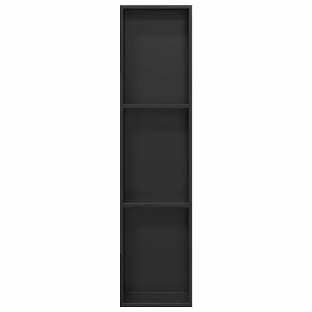 Aneks prysznicowy ze stali nierdzewnej, czarny, 90 x 20 x 9,5 cm, z lakierowaną powierzchnią, wszechstronne przechowywanie do łazienki, odporny na korozję, łatwy montaż