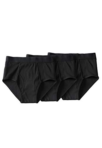 KingSize Men's Big & Tall Classic Cotton Briefs 3-Pack