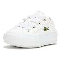 Lacoste Infant's Backcourt Trainers, White, 3