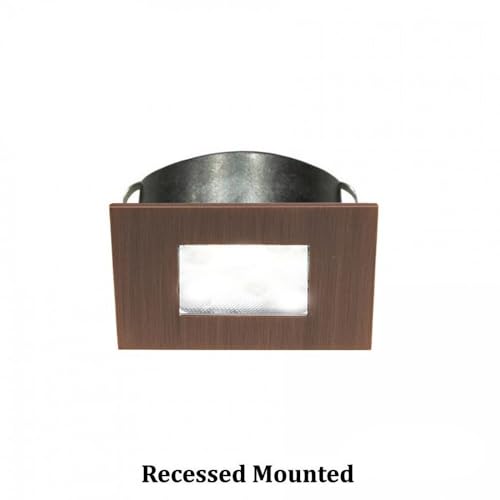 Image of WAC Lighting HR-LED87S-27-WT 3000K Soft White Square LED Button Light, White