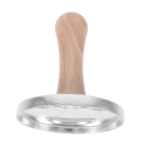 CIYODO Cookie Press Stamp Metal Cookie Cutters Baking Molds for Bakery Reusable Biscuit Molds Wooden Handle Perfect for Holiday Desserts