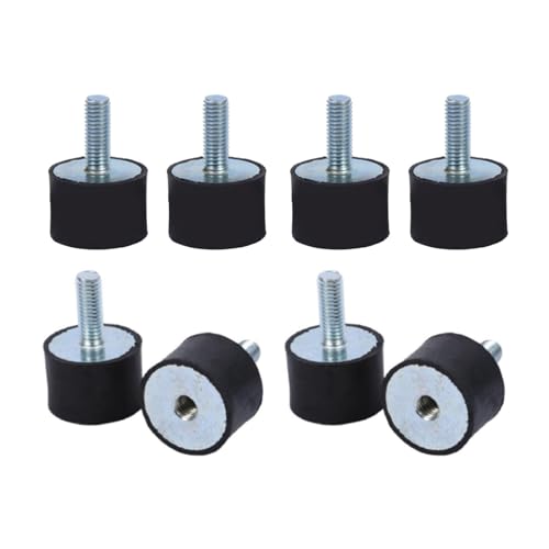 Jiawu 8 Soportes de Goma M8, Bobinas de Silentblock Antivibración para Amortiguadores M8 para Coches y Barcos