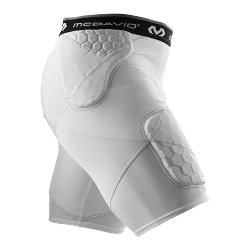 McDavid Compression Padded Girdle Shorts. Pads on HIPS, Thighs and Tailbone. Football, Lacrosse, Basketball and More.2