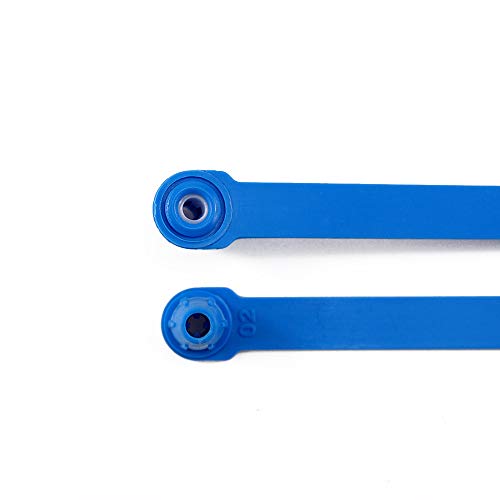 Leadseals LS-25F R) 100 Blue Tite-Lock Plastic Tractor Truck Door Seal Tamper Proof Security Tags Numbered Safty Disposable Locks thumb #3
