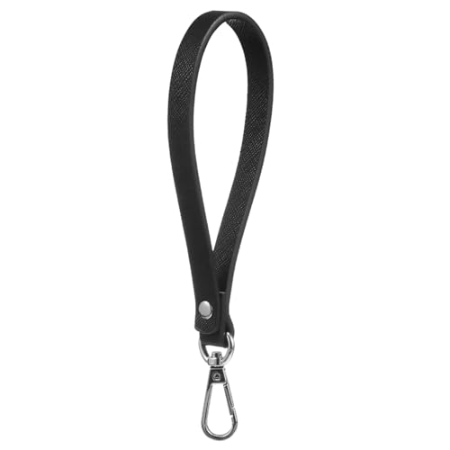 ABOOFAN Cinturino da polso in pelle PU, catena di ricambio per borsa, portachiavi, borsa per riporre il telefono cellulare, colore: Nero, cod. 30934MZXRN8YH15I58HBRK