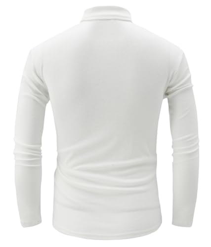 Men's 2025 Fall Casual Slim Fit Basic Tops Lightweight Turtleneck Pullover Shirts4