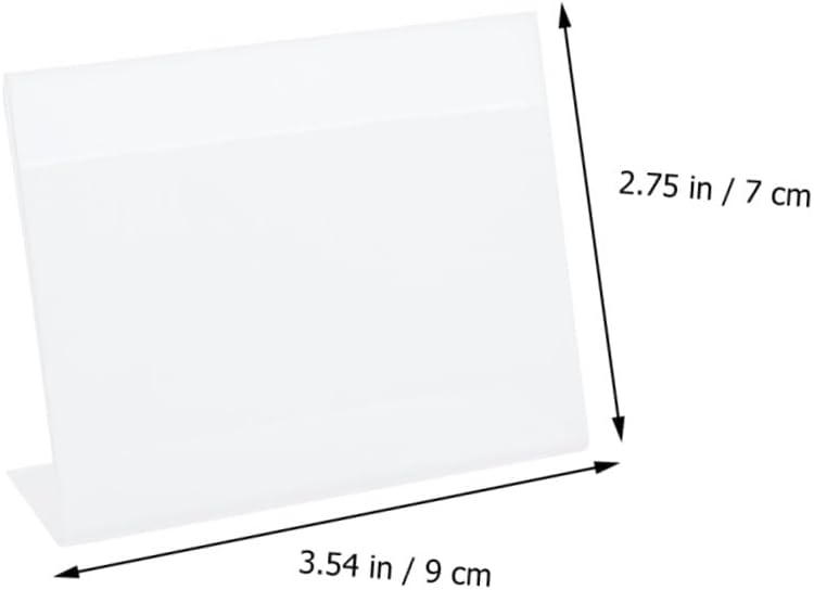 Kichvoe 12pcs Plastic Supermarket Price Tag Holders Retail Price Label Display Stands for Store Shelves