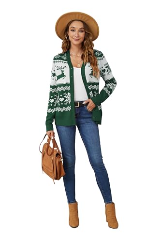 Image of VIISHOW Women Long Sleeve Button Down V Neck Lightweight Basic Knit Sweater Cardigan