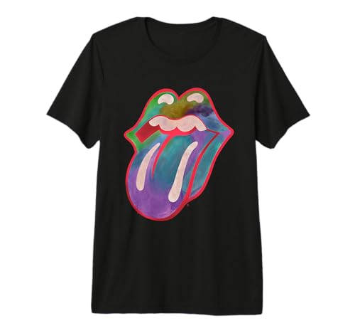 The Rolling Stones Colors Tongue Premium Tri-Blend T-Shirt