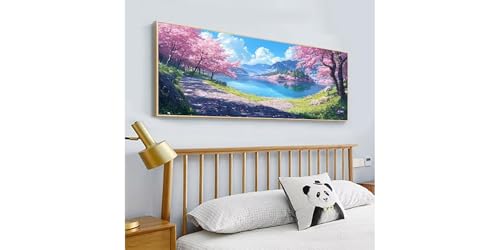 Kit d'Art Diamant Forêt Verte 90x180, Idée Cadeau Originale Créative