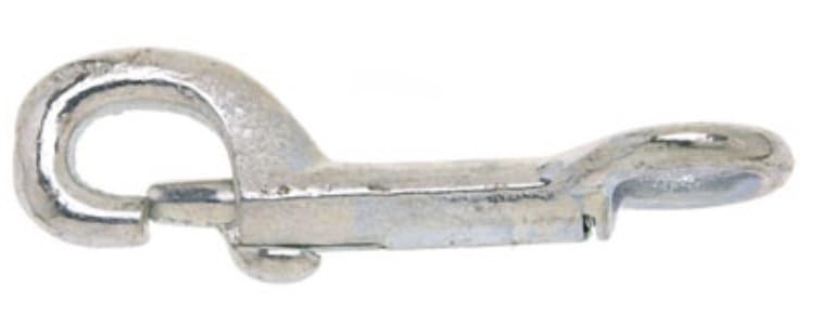 5/8" Rigid, Zinc Plated, Round Eye, Rigid Malleable Bolt Snap - Pack of (50)