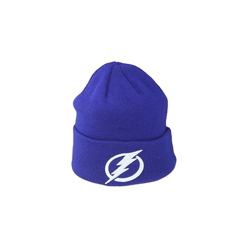 Tampa Bay Lightning NHL Officially Licensed Youth Beanie Cuff Icon Team Color