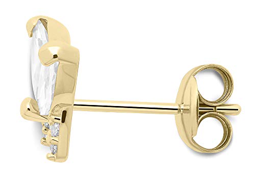 Milla Solid 100% Real 14K Gold Stud Earrings| All Day Wear | Hypoallergenic | Multiple Styles and Trends For All Occasions2