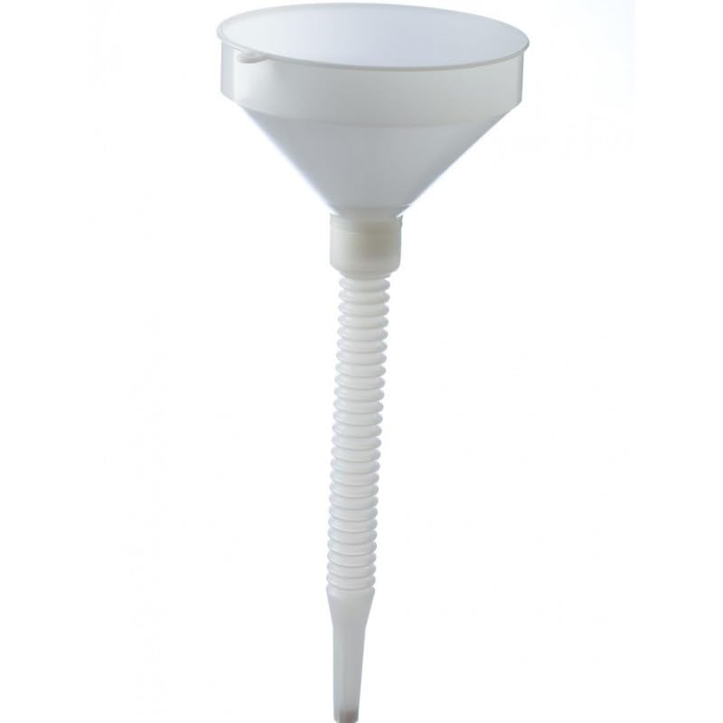 DIAH DO IT AT HOME Extra Large Plastic Funnel (25cm Diameter) with Flexible Spout - Food Grade Tool for DIY Winemakers & Brewers - Curved Pouring Spout for Glass Carboys, Mead & Cider