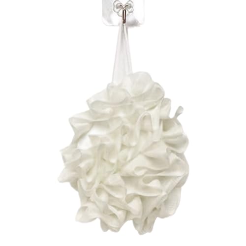Esponja de lufa corporal, bola de baño ergonómica, esponja de ducha de limpieza profunda con bolsa de jabón, accesorio de baño de secado rápido, suministros para el hogar, herramienta de limpieza y