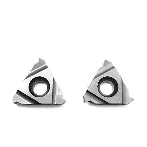 Inserto In Carburo K15 Per Tornio CNC - 10 Pezzi, Modello 16IR2.0ISO, Per Filettatura Alluminio