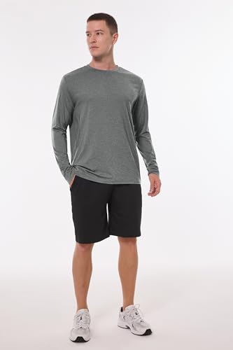 URATOT Long Sleeve Tee Shirts for Men Moisture Wicking Quick Dry Long Sleeve Sun Protection T-Shirts for Running3