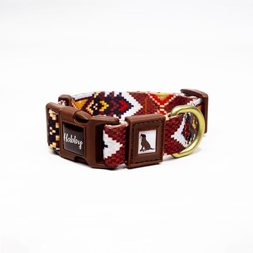 Hundehalsband Bunte & Stilvolle Hundehalsband - Aus Recyceltem Material - 25mm (25mm, Ethnic)