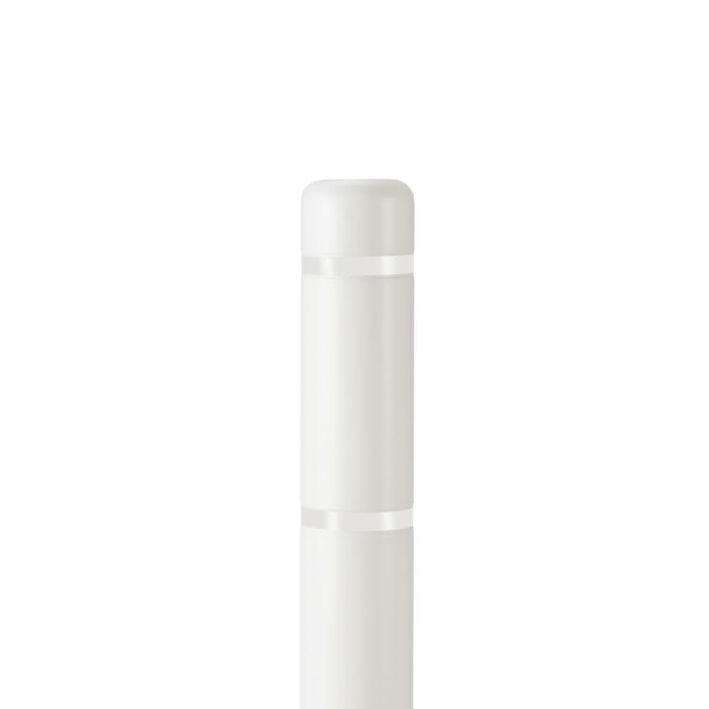 BollardGard 4" x 52" Bollard Cover White - Innoplast (White White Tape)