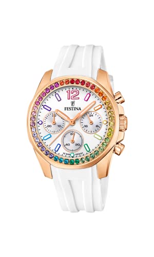 Preisvergleich Produktbild Festina Damen Analog Quarz Uhr mit Gummi Armband F20611 / 2