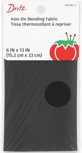 Dritz Iron-On Mending Tape 6 x 13-Inch 1 Count Black