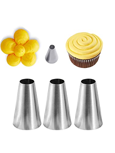 Round Tip for Macarons Round Decorating Piping Tip #12 3 Pcs