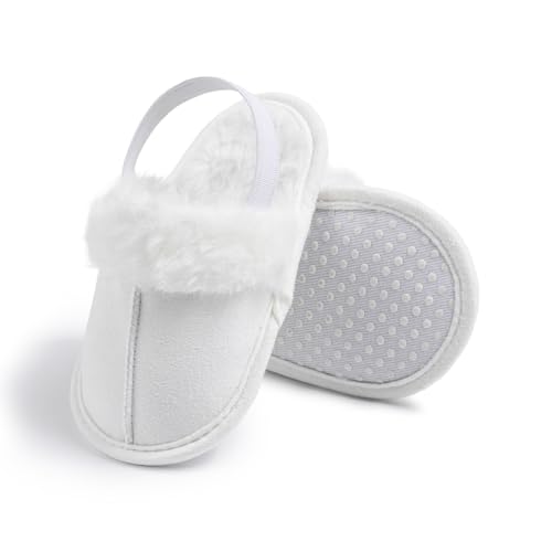 Toddler Baby Boys Girls Slippers Warm Slide Shoes Fluffy Soft Warm Socks Princess Flats Newborn Fuzzy Slippers Shoes4