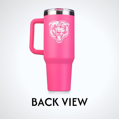 Image of The Memory Company Officially Licensed NFL - Chicago Bears 40oz Pink Game Day Tumbler with Team Logo