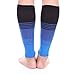 Doc Miller Compression Calf Sleeve for Men & Women, 20-30 mmHg Graduated Support, Knee High, Running, Shin Support, Calf Sleeves, Striped Design, 1 Pair