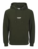 JACK & JONES Jjesoho Sudadera con Capucha Noos PLS, Talla Grande, Mochila, 4XL