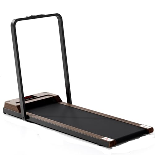 Image of Treadmill, Foldable to Save Space, Remote Control with Handle, Adjustable Speed, 220 Kg Load Bearing, Black