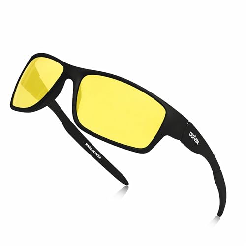 Image of Dervin UV Protected Yellow Lens Driving Polarized Sunglasses for Men & Women