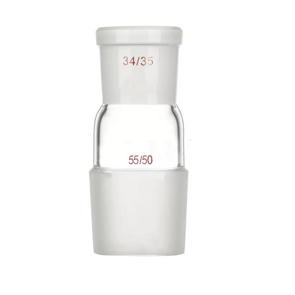 Adaptador reductor de vidrio de 55/50 macho a 34/35 hembra for cristalería de laboratorio