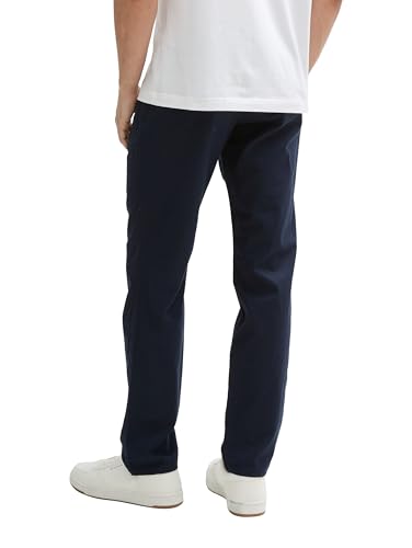 TOM TAILOR Chino Hose mit Leinenanteil, Tarmac Grey Chambray, 34/34 – Ansicht 2