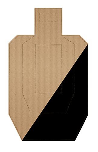 Image of Official USPSA /IPSC Cardboard Targets, Competition Torso, Silhouette Shooting, Cardboard Target. Made in USA